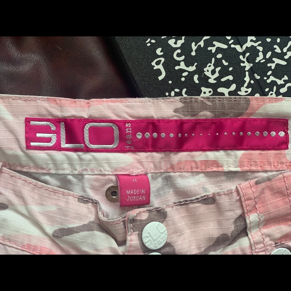 GLO Jeans Pink Camo Capris